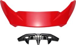 SHOEI Vent. Auslass hinten - s. rot