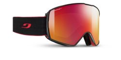 Julbo Skibrille Launcher - schwarz / rot, spectron 3 glare control, zinnoberrot