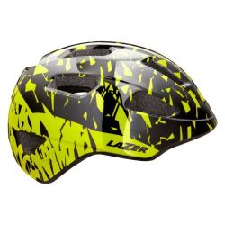 Lazer Velohelm Kinder Nutz - Black Flash Yellow