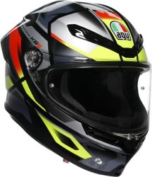 AGV Integralhelm K6 S Erazer - schwarz-rot-gelb