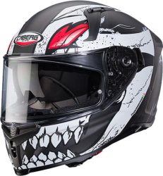 Caberg Integralhelm Avalon X - Punk matt schwarz-weiss-rot