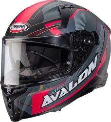 Caberg Integralhelm Avalon X - Optic matt schwarz-grau-rot