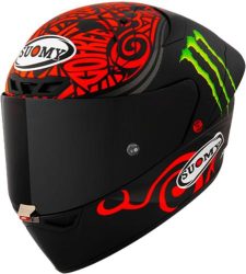 Suomy Integralhelm S1-XR GP Bagnaia Monster Replica 2024 - schwarz matt-rot