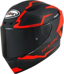 Suomy Integralhelm Track-1 Reaction - matt anthrazit-rot