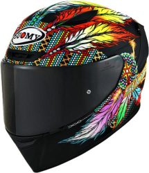 Suomy Integralhelm Track-1 Chieftain - schwarz matt-gelb-blau