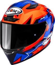 Suomy Integralhelm Track-1 Firestorm - orange-blau-schwarz