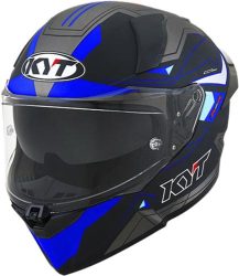 KYT Integralhelm R2R Led - schwarz-blau-grau