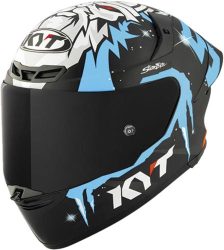 KYT Integralhelm TT-Revo Masia Replica Winter Test - schwarz-blau-weiss
