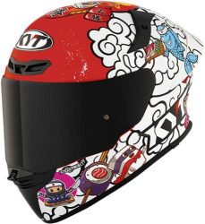 KYT Integralhelm TT-Revo Sushi Time - rot-schwarz-weiss