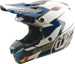 Troy Lee Designs SE5 Polycarbonate Helmet - Roamer white-blue-black