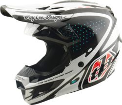 Troy Lee Designs SE5 Polycarbonate Helmet - The Line white-black-red