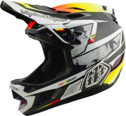 Troy Lee Designs D4 Carbon Helmet W/Mips - Lined Up black