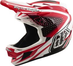 Troy Lee Designs D4 Polyacrylite Helmet W/Mips - The Line red-white