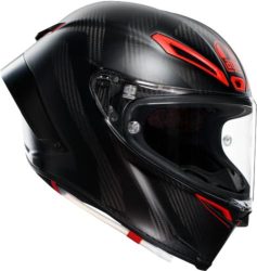 AGV Integralhelm Pista GP RR Intrepido - matt carbon schwarz-rot