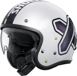 SHOEI Jethelm J-O 2 Cross Logo 2 TC-6 - weiss-schwarz