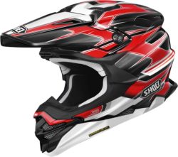 SHOEI Motocrosshelm VFX-WR 06 Sparkle TC-1 - schwarz-rot-weiss