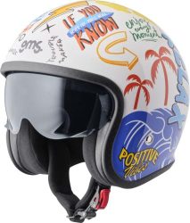 gms Jethelm Ride & Surf - weiss-gelb-blau summer vibes
