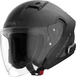 Sena OUTSTAR 2 Smart Motorrad-Jethelm - schwarz matt