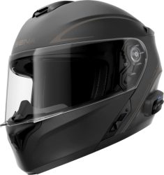 Sena OUTRUSH R Smart Motorrad-Klapphelm - schwarz matt