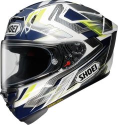 SHOEI X-Spirit Pro Escalate TC-2 Integralhelm - weiss-blau-gelb