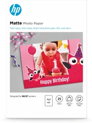HP HP Matte Photo Paper 10x15cm 7HF70A InkJet, 180g 25 Blatt
