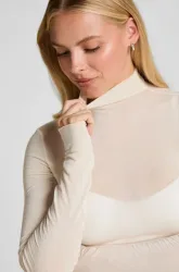 Hunkemöller - T-Shirt, langarm, für Damen, Weiss Größe M
