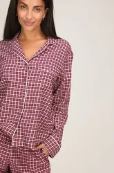 Hunkemöller Pyjama-Jacke Longsleeve Woven Rose