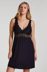 Hunkemöller Slipdress Nora Lace Schwarz