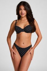 Hunkemöller Highleg Bikinihose Bardolino Schwarz