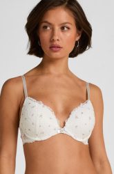 Hunkemöller Vorgeformter Push-up-Bügel-BH Marine Weiß