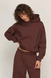 Hunkemöller Hoodie aus angerautem Sweatstoff Braun