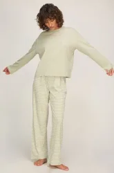Hunkemöller Pyjamaset Baumwolljersey Grün
