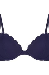 Hunkemöller Vorgeformtes Bügel-Bikinitop Scallop Blau