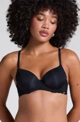 Hunkemöller Vorgeformter Bügel-BH Angie mit Spitze Schwarz