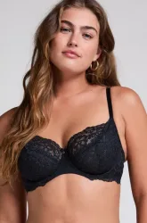 Hunkemöller Unwattierter Bügel-BH Marine Schwarz