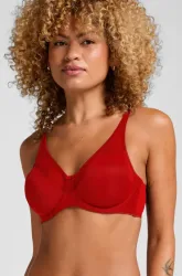 Hunkemöller Unwattierter Minimizer-Bügel-BH Nina Rot