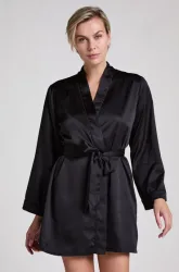 Hunkemöller - Kimono, für Damen, Black, Größe XS/S