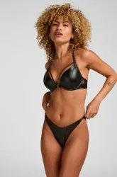 Hunkemöller Hochgeschnittener Brazilian Sam Schwarz