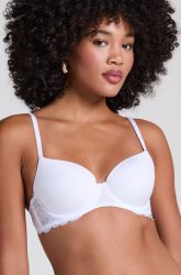 Hunkemöller Vorgeformter Bügel-BH Angie mit Spitze Weiß