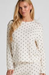 Hunkemöller Pyjama Top Loose Pointelle Weiß