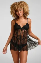 Hunkemöller Babydoll Cecilia Schwarz