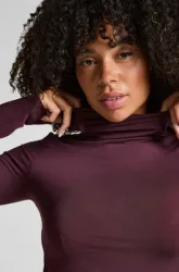 Hunkemöller - T-Shirt, langarm, für Damen, Lila, Größe XL