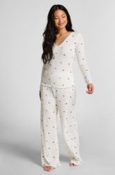 Hunkemöller Pyjamahosen Pointelle Weiß