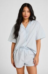 Hunkemöller Gestreiftes Baumwolljacke Blau