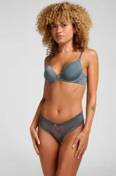 Hunkemöller Brazilian V-shape mesh Blau