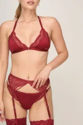 Hunkemöller Strumpfhalter Tosca Rot