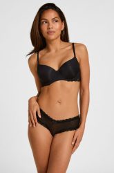 Hunkemöller Brazilian V-shape mesh Schwarz