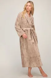 Hunkemöller Bademantel Jacqueared Fleece Beige