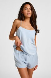 Hunkemöller Satin Shorts Ayla Blau
