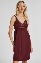 Hunkemöller Jersey-Negligé mit Spitze Lila